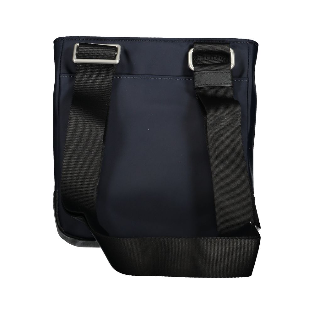 Tommy Hilfiger Sleek Blå Axelväska med Kontrastdetaljer
