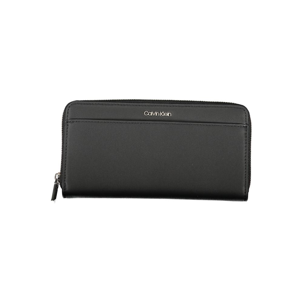 Calvin Klein elegant svart RFID säker plånbok