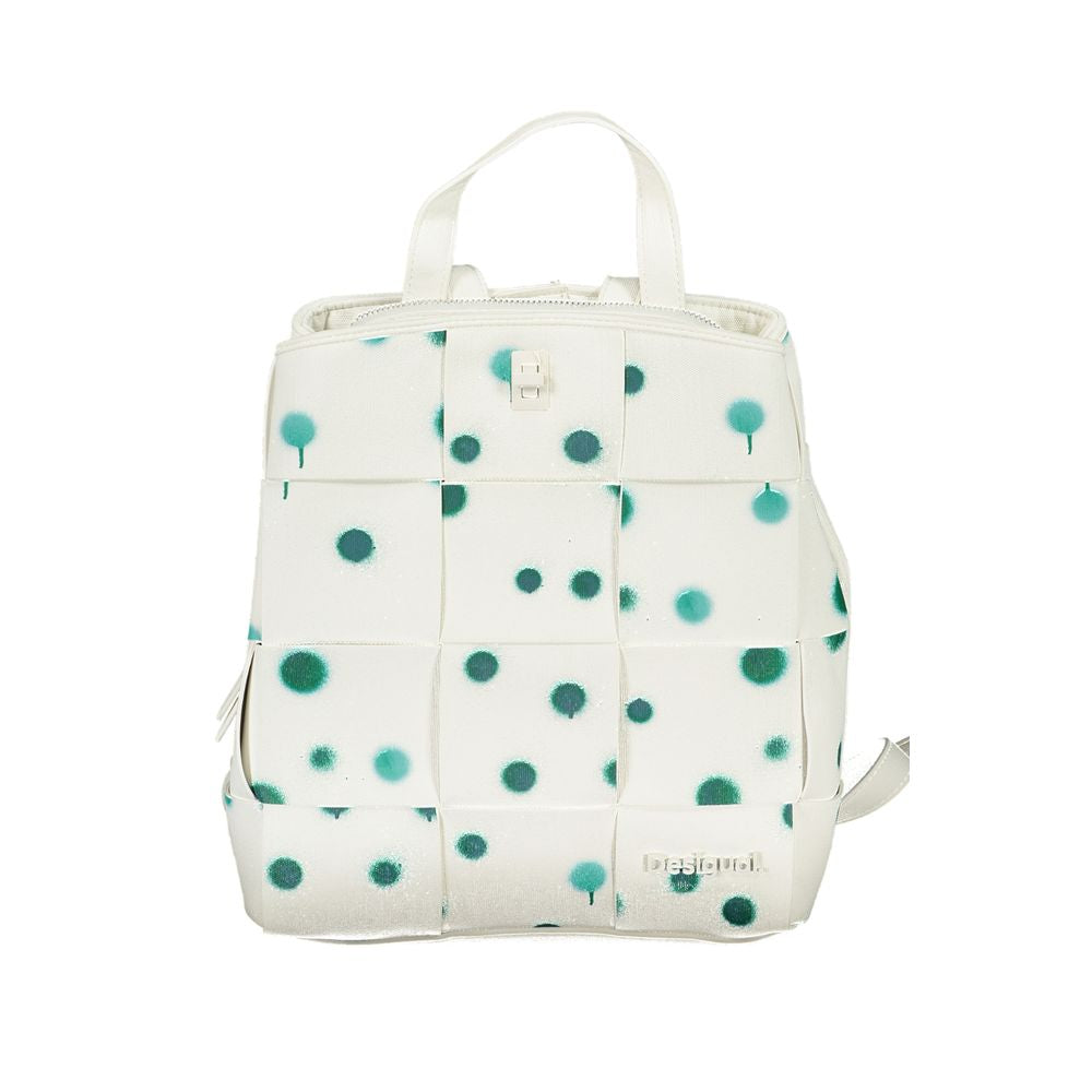 Desigual Vit Polyeten Ryggsäck