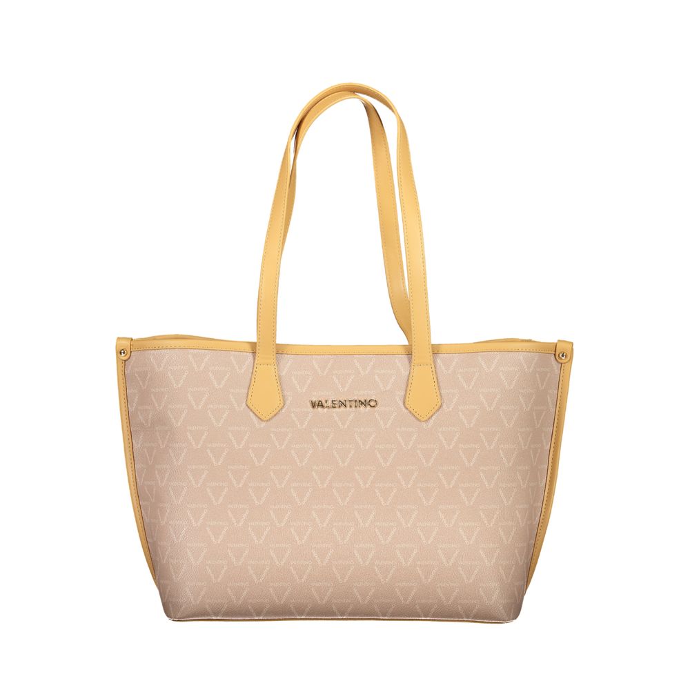 Mario Valentino Beige Polyeten Damhandväska