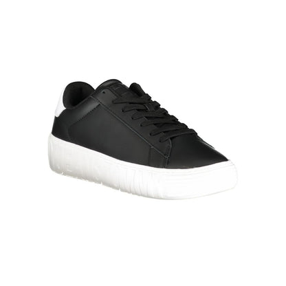 Tommy Hilfiger Svart Polyeten Herr Sneaker