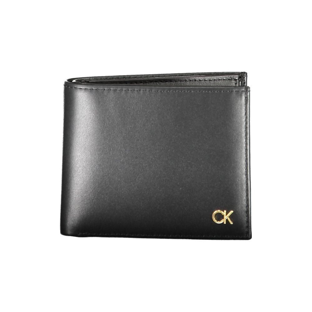 Calvin Klein svart läderplånbok för män