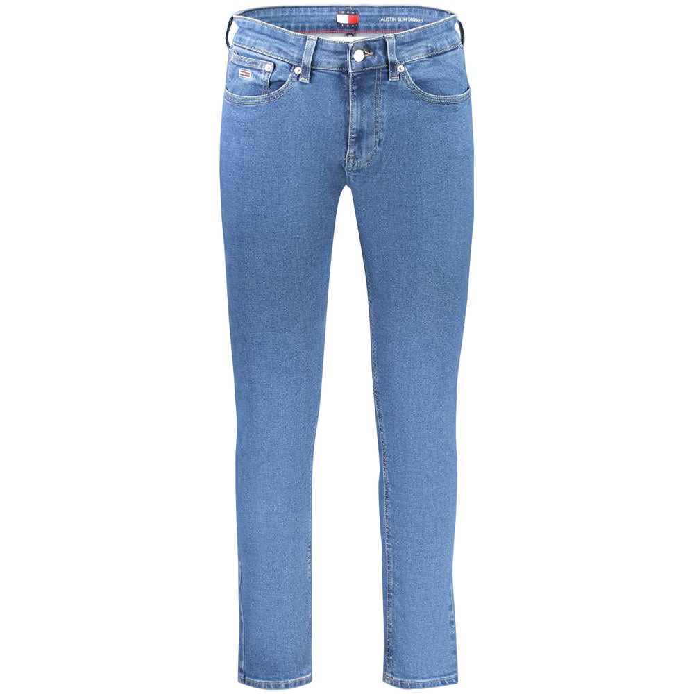 Tommy Hilfiger Blå Bomull Herr Slim Avsmalnande Jeans