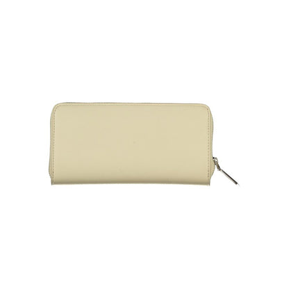 Calvin Klein Elegant Beige Plånbok med Dragkedja och RFID-blockering
