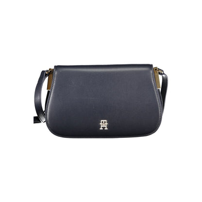Tommy Hilfiger blå polyetenhandväska