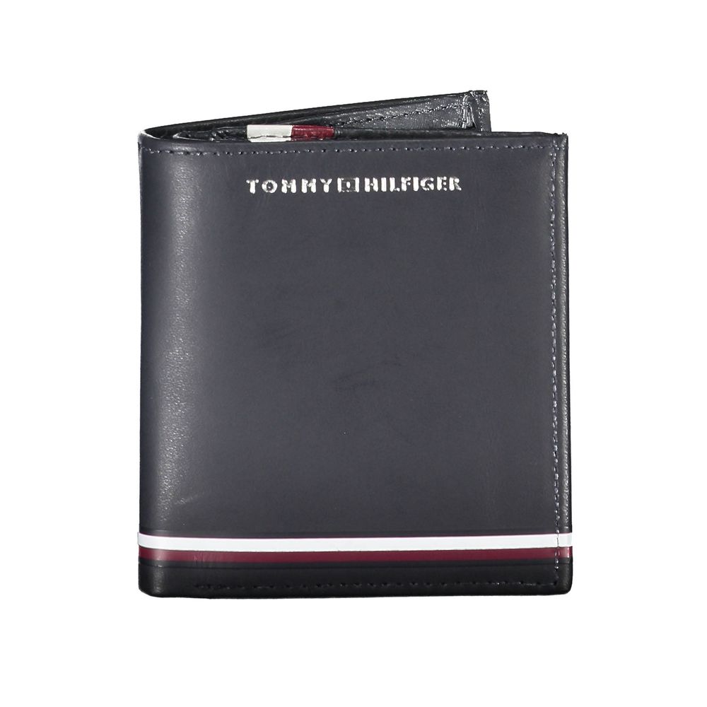 Tommy Hilfiger Blå Läder Herrplånbok