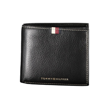Tommy Hilfiger svart läderplånbok för män