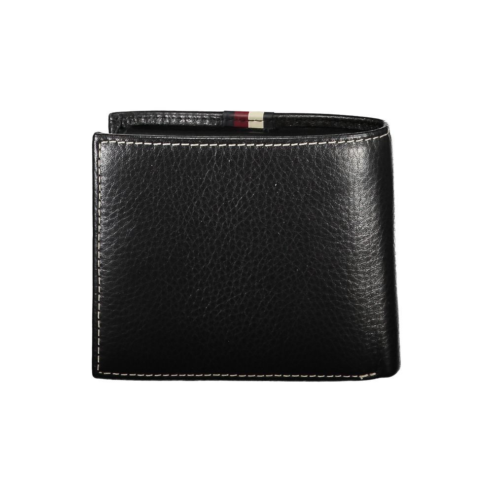 Tommy Hilfiger svart läderplånbok för män
