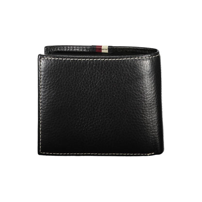 Tommy Hilfiger svart läderplånbok för män