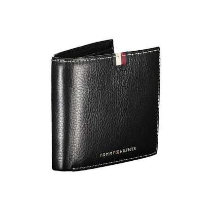 Tommy Hilfiger svart läderplånbok för män