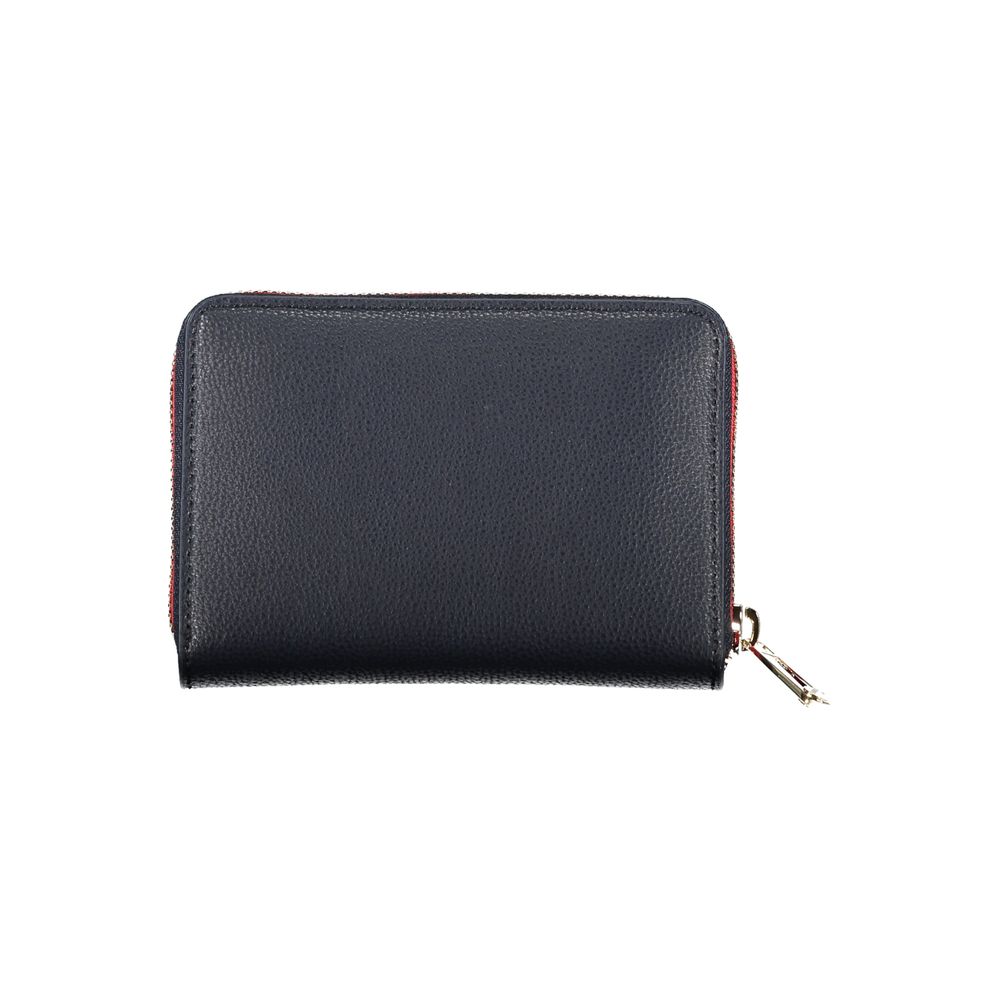 Tommy Hilfiger Sleek Blå Multifunktionell Plånbok med Blixtlåsstängning