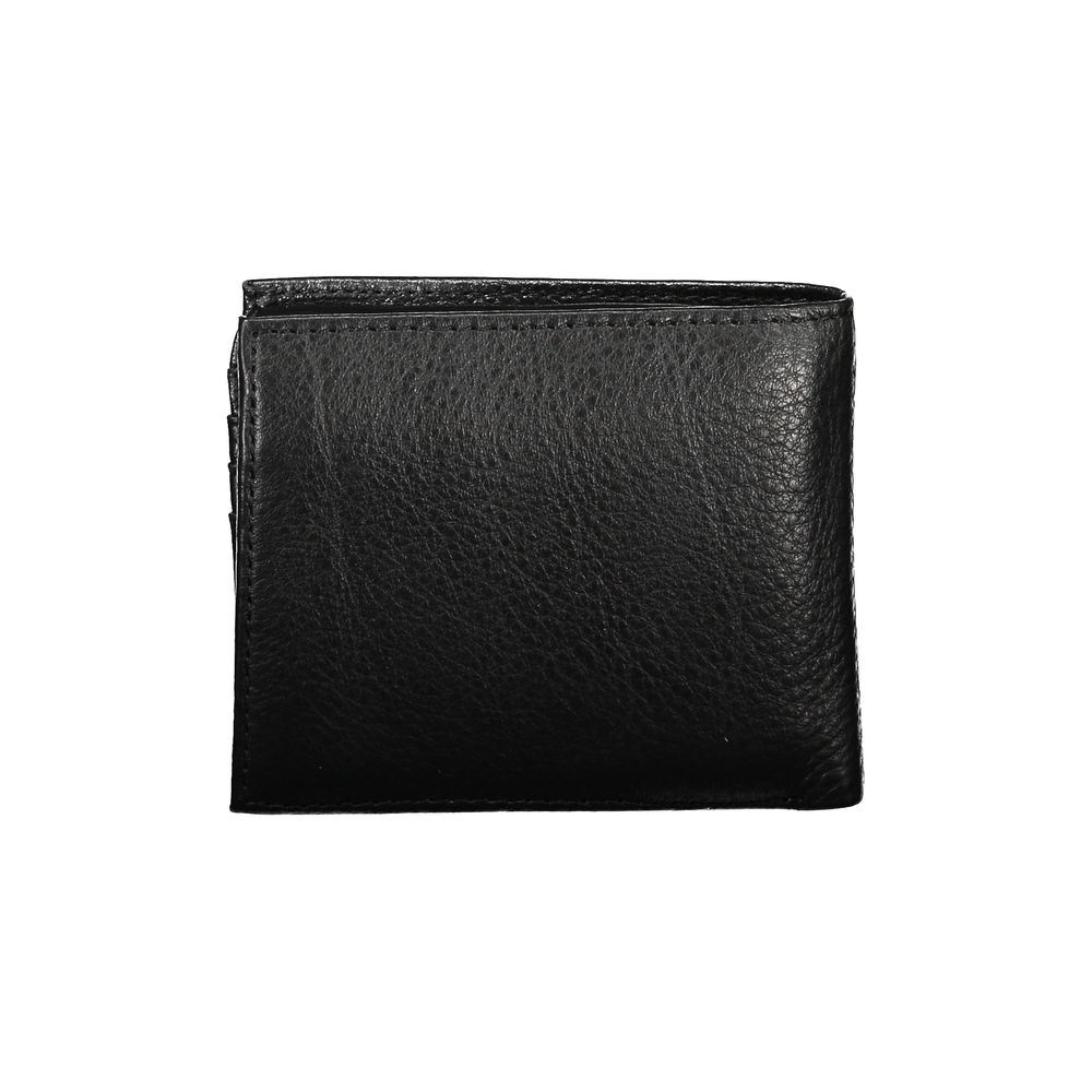 Tommy Hilfiger Sleek svart läderplånbok med gott om förvaring