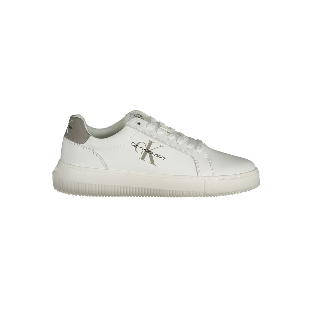 Calvin Klein Vita Läder Herr Sneaker