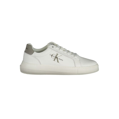 Calvin Klein Vita Läder Herr Sneaker