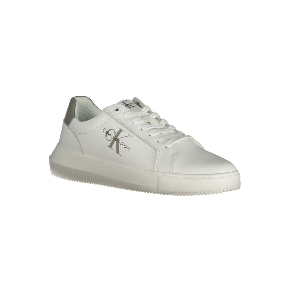 Calvin Klein Vita Läder Herr Sneaker