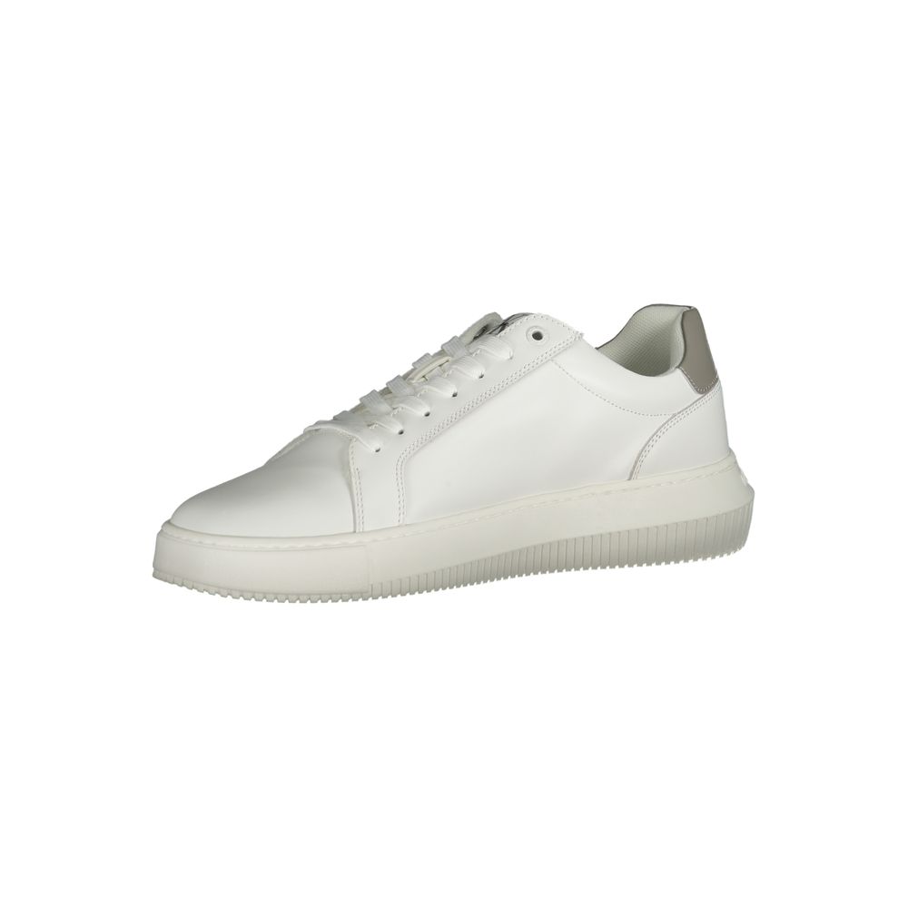 Calvin Klein Vita Läder Herr Sneaker