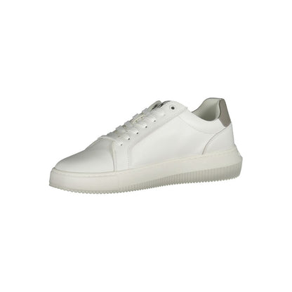 Calvin Klein Vita Läder Herr Sneaker
