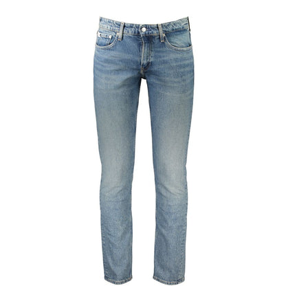 Calvin Klein Blå Bomullsjeans &amp;amp; Byxor