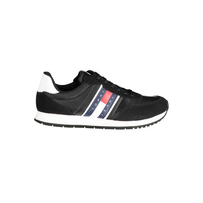 Tommy Hilfiger svarta polyestersneakers