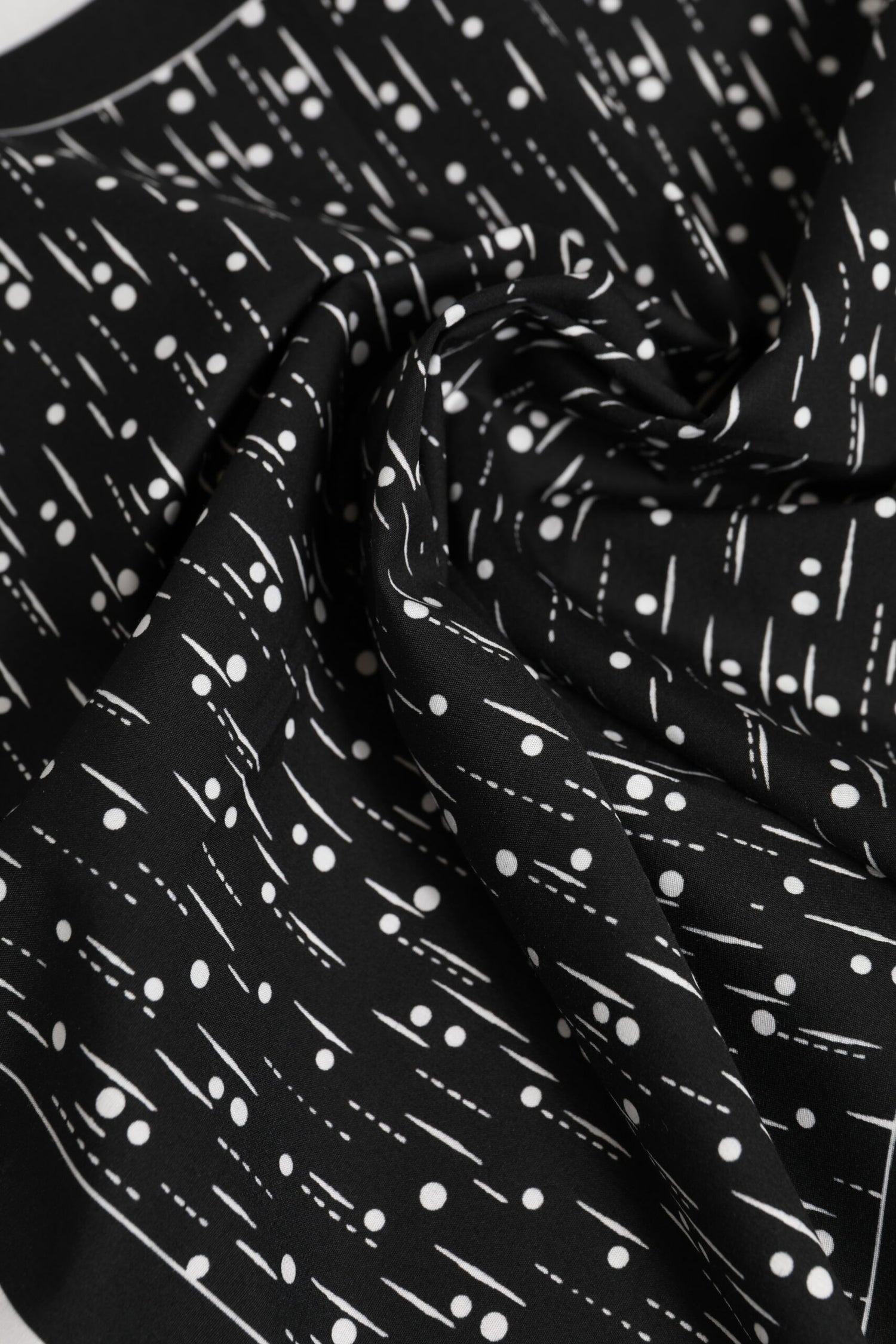 Dolce &amp; Gabbana Black White Printed Square Foulard Scarf