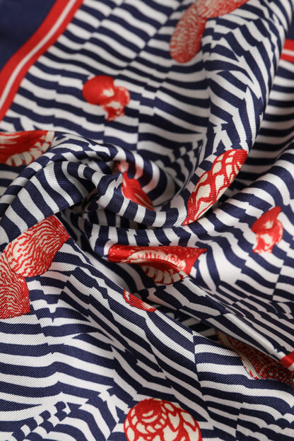 Dolce &amp;amp; Gabbana Flerfärgad Snäckskal Fyrkantig Herr Foulard Halsduk