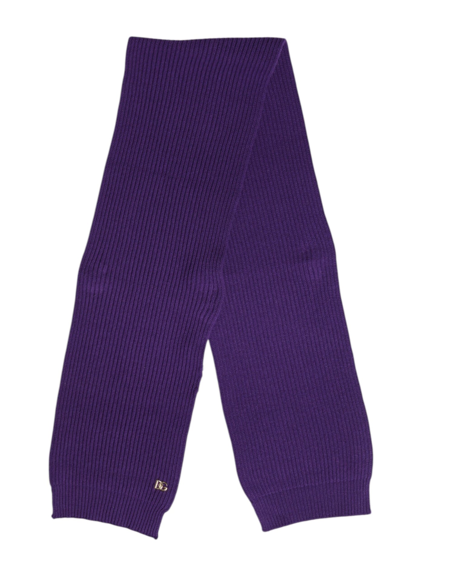 Dolce &amp; Gabbana Purple DG Logo Neck Warmer Wrap Shawl Scarf