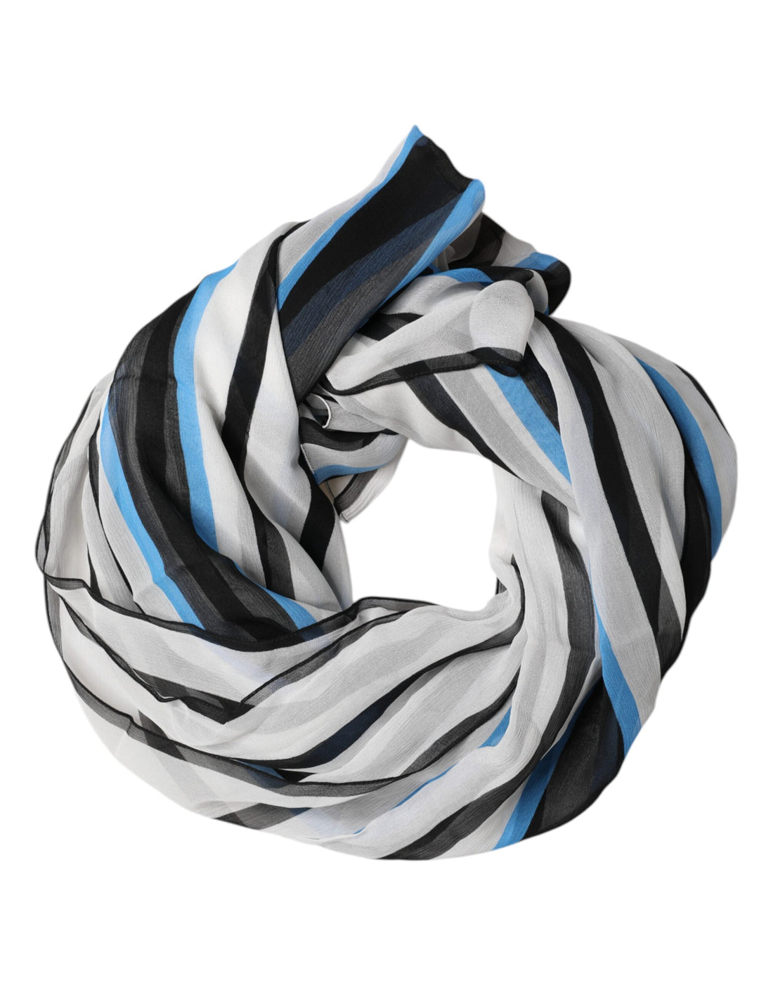 Dolce &amp; Gabbana Multicolor Striped Neck Warmer Wrap Scarf