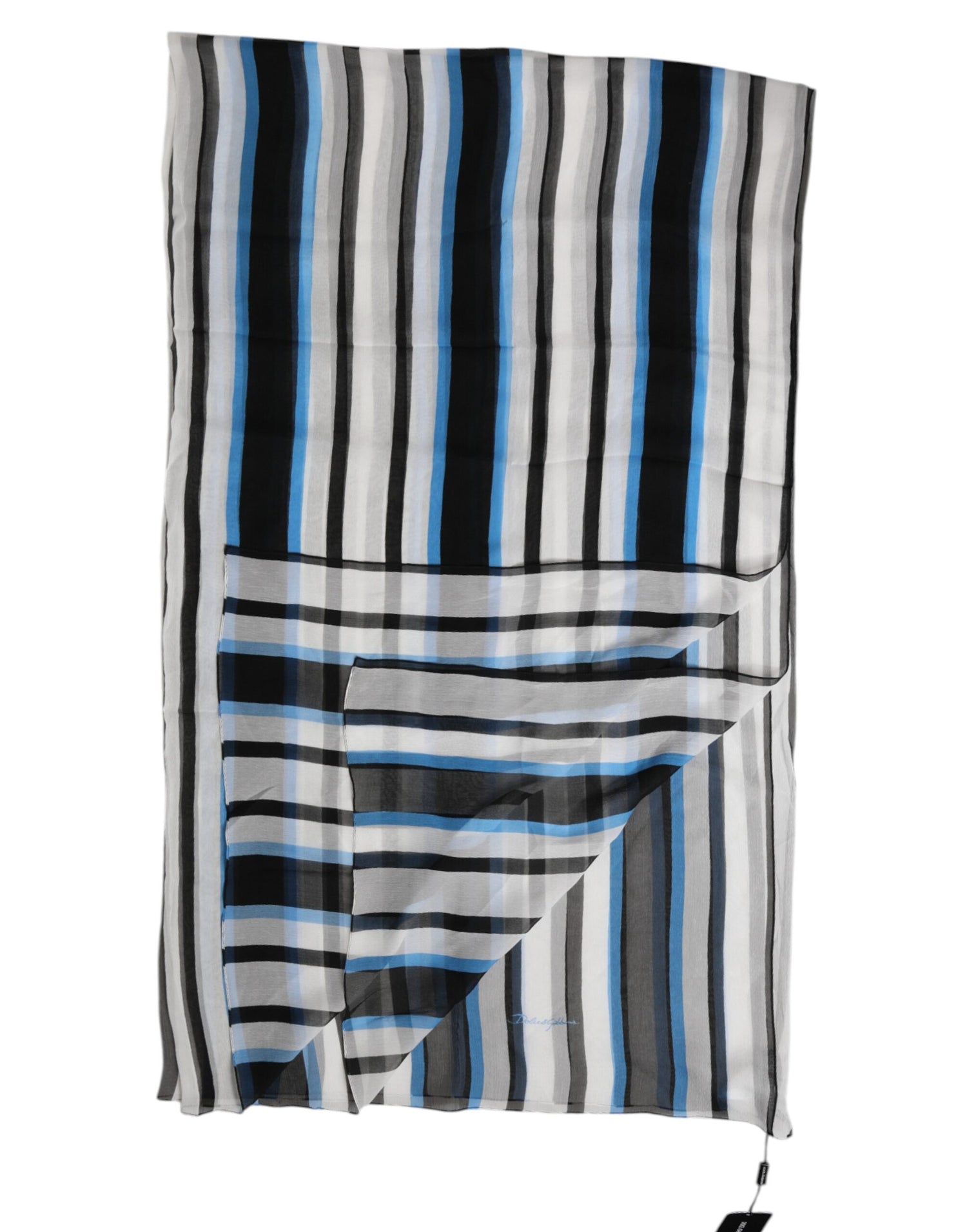 Dolce &amp; Gabbana Multicolor Striped Neck Warmer Wrap Scarf