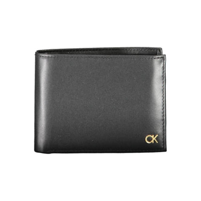 Calvin Klein svart läderplånbok