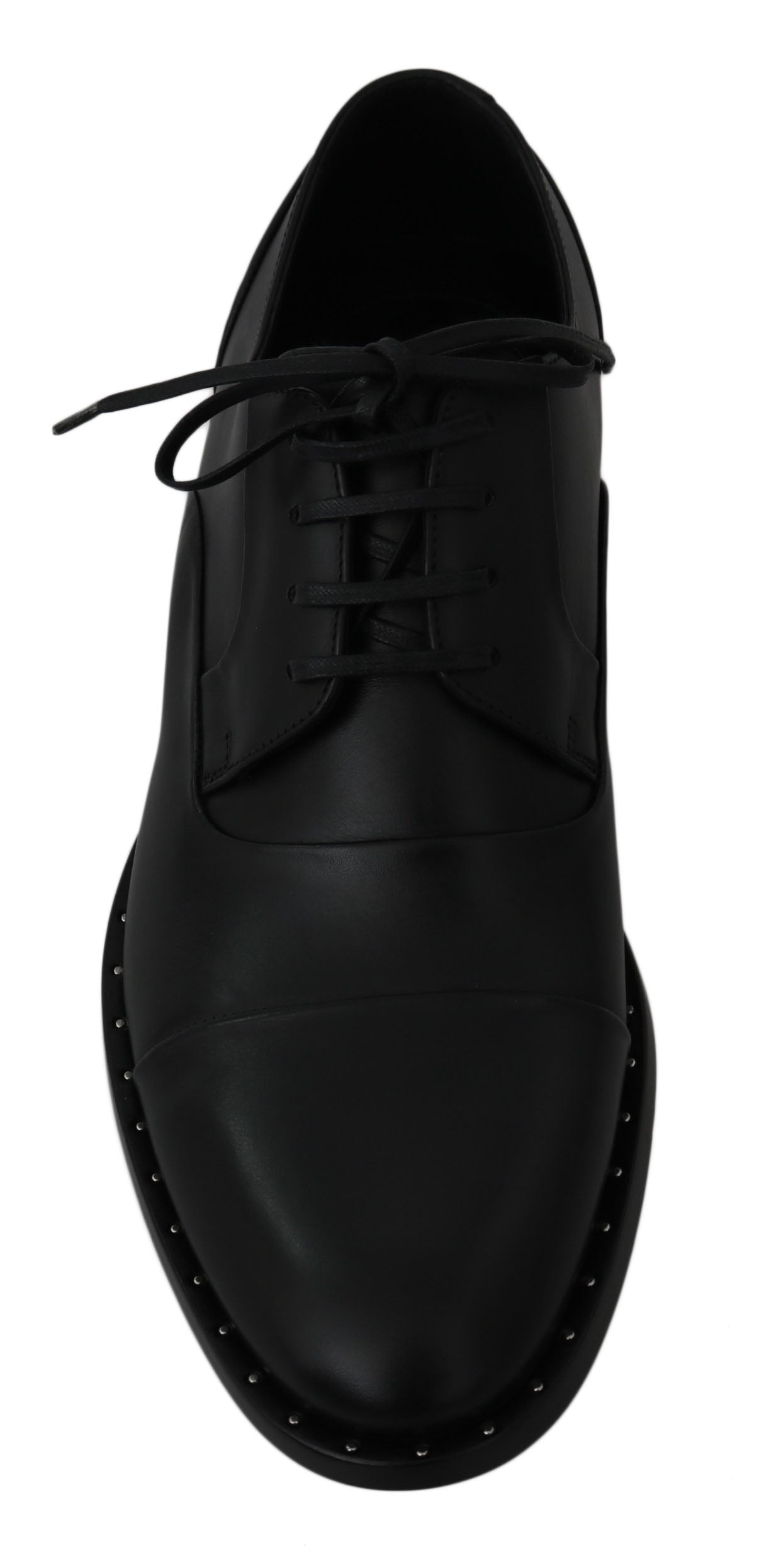 Dolce &amp;amp; Gabbana Svarta Läder Derby Formella Skor
