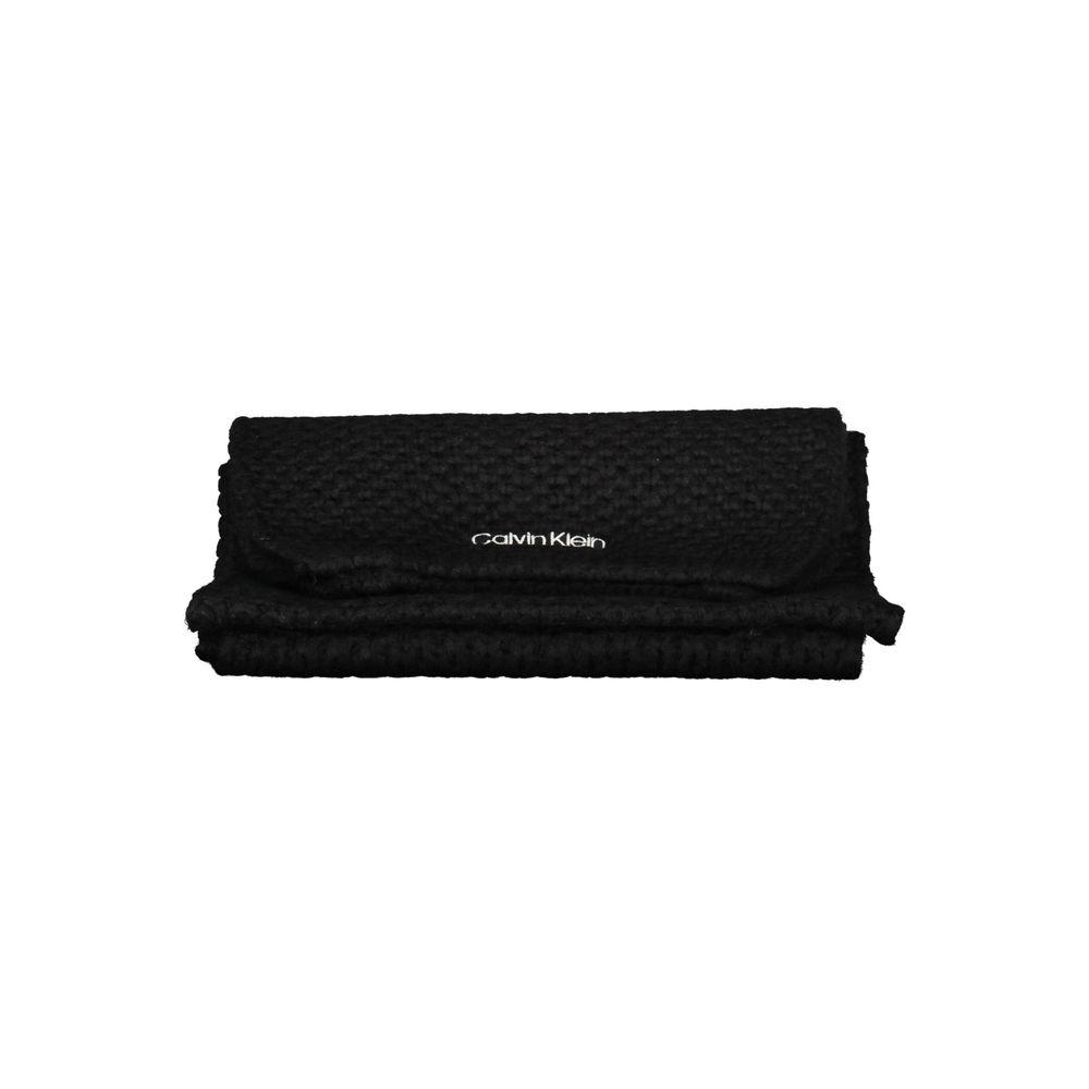 Calvin Klein svart alpackaullhalsduk