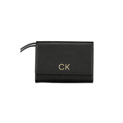 Calvin Klein svart polyesterplånbok