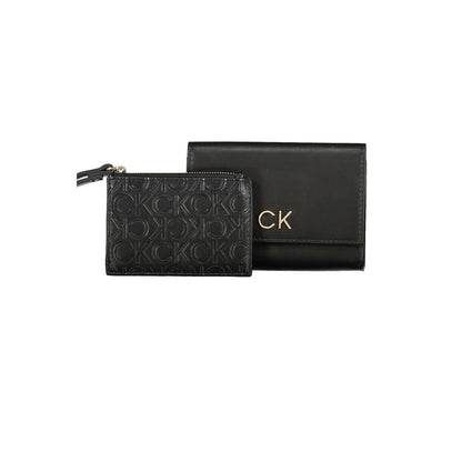 Calvin Klein svart polyesterplånbok