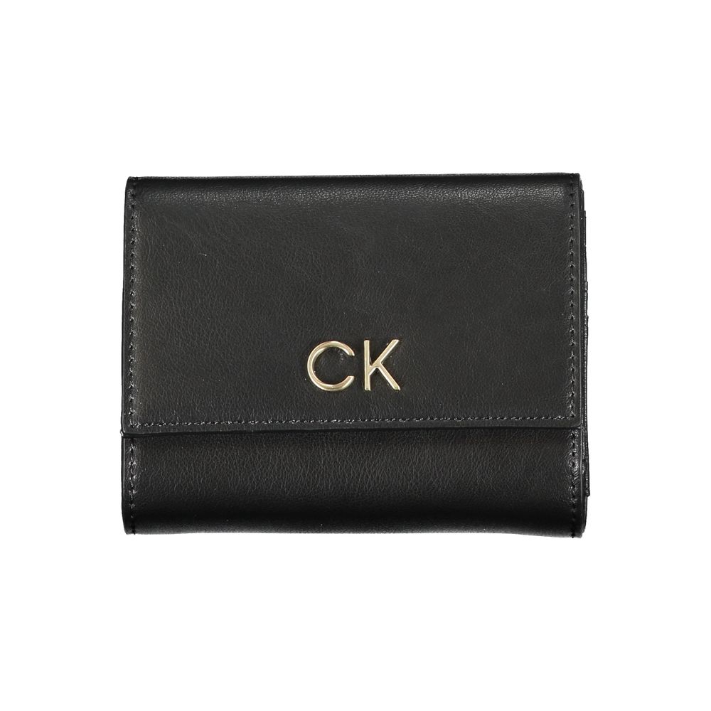 Calvin Klein svart polyesterplånbok