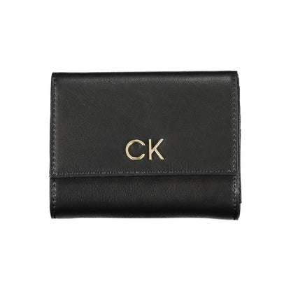Calvin Klein svart polyesterplånbok