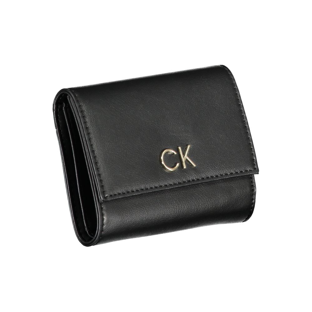 Calvin Klein svart polyesterplånbok