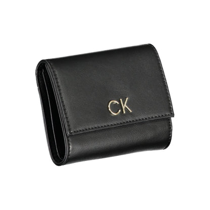 Calvin Klein svart polyesterplånbok
