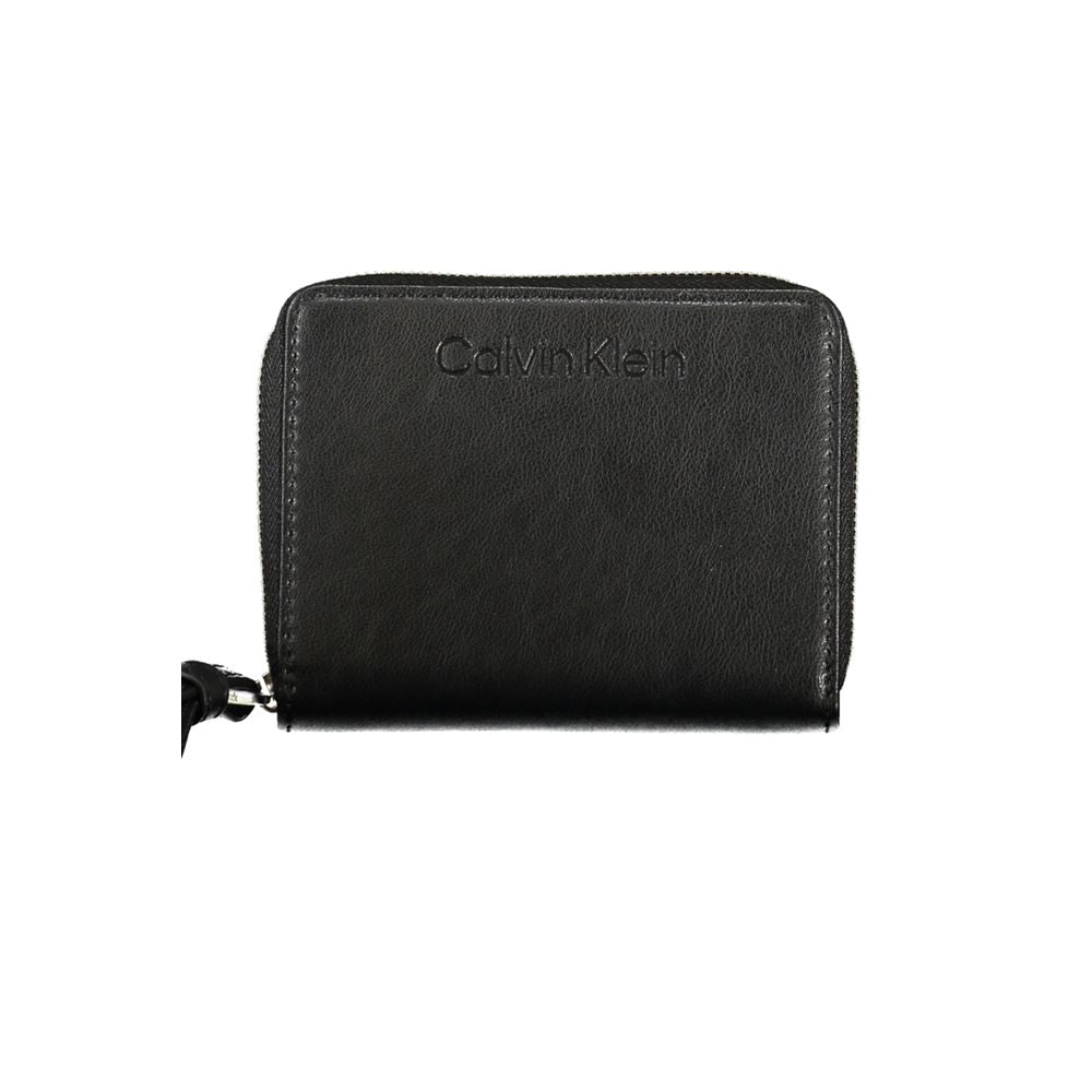 Calvin Klein svart polyesterplånbok