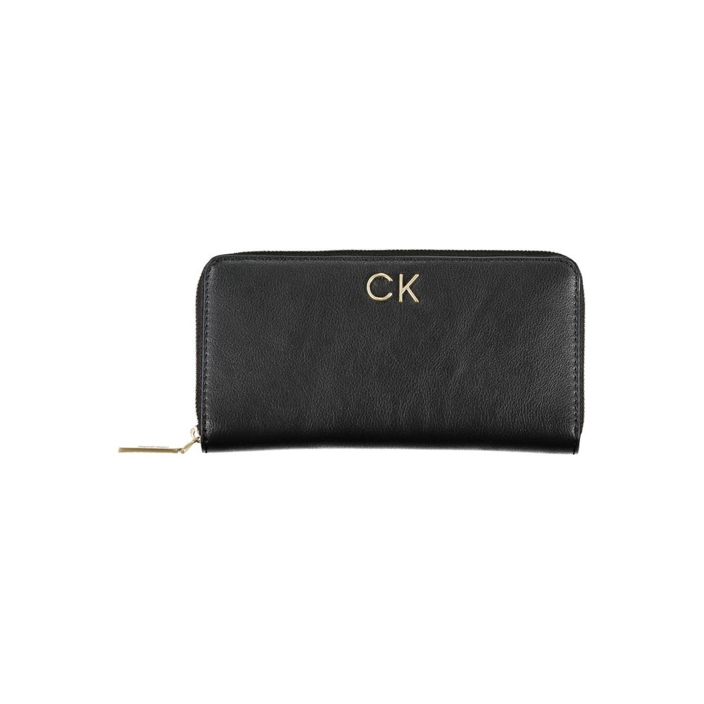 Calvin Klein svart polyesterplånbok