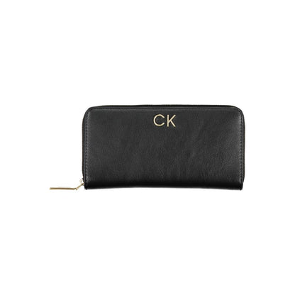 Calvin Klein svart polyesterplånbok