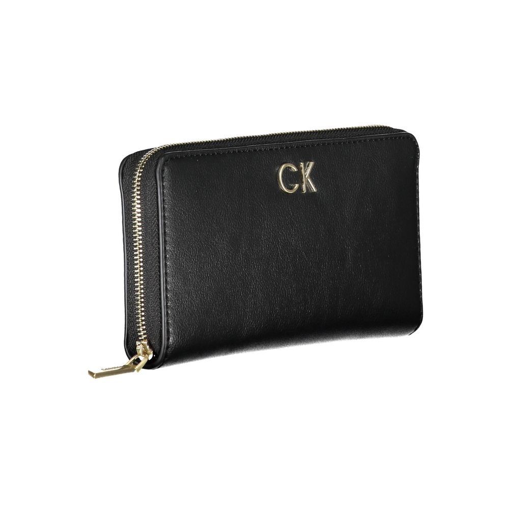 Calvin Klein svart polyesterplånbok