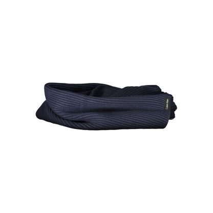 Calvin Klein Blue Cotton Scarf