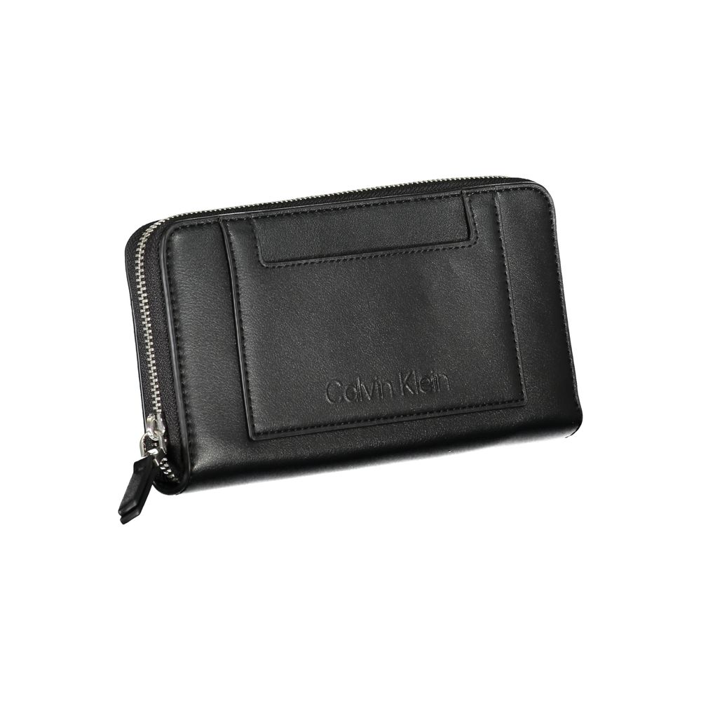 Calvin Klein svart polyesterplånbok