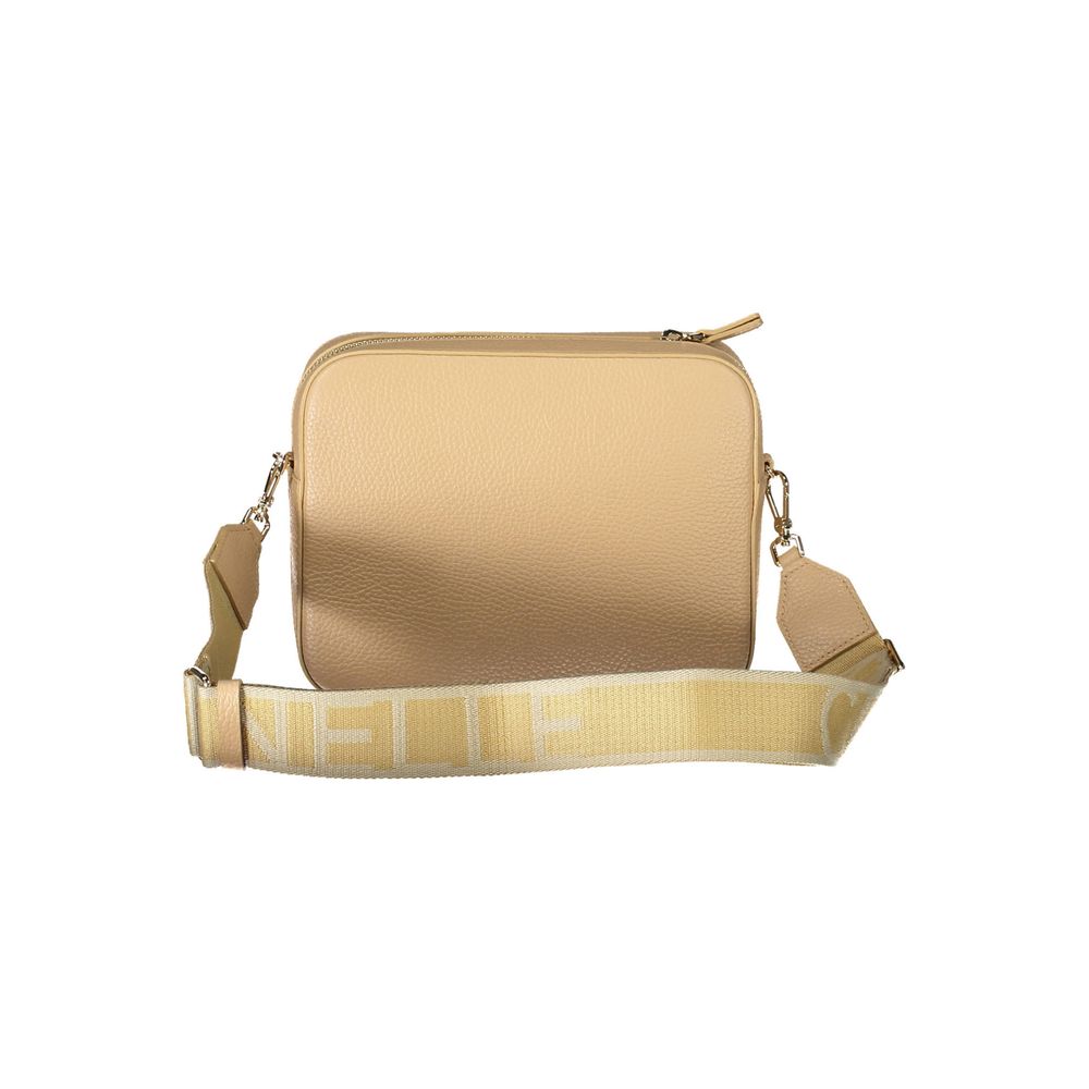 Coccinelle Beige Läderhandväska