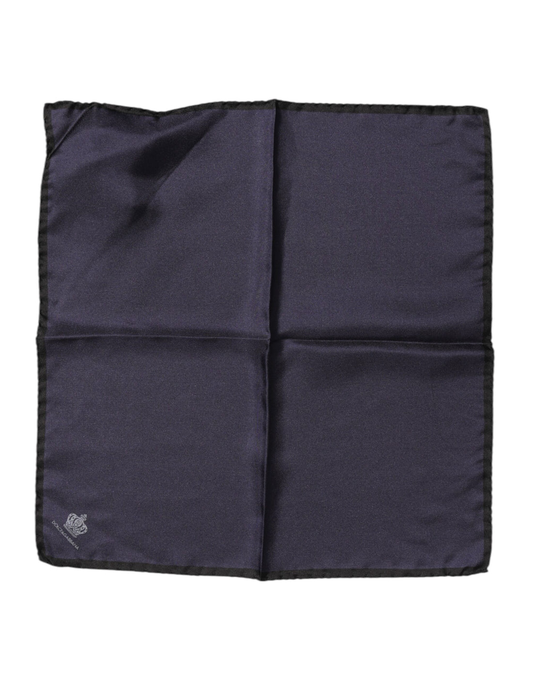 Dolce &amp; Gabbana Blue DG Crown Silk Square Men Foulard Scarf