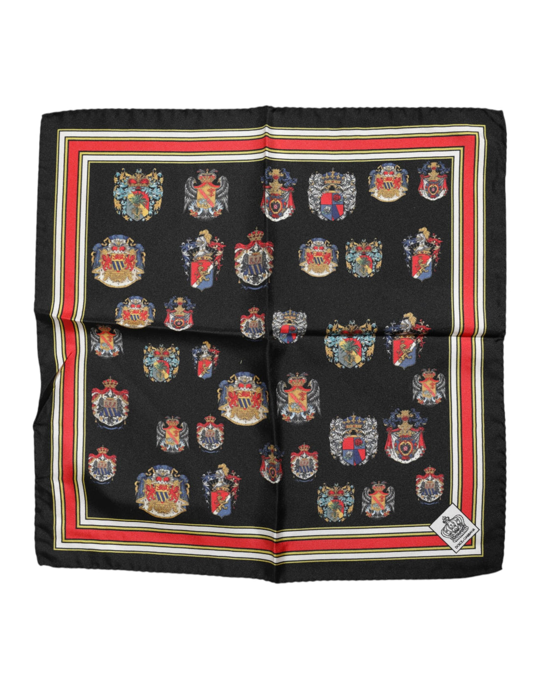 Dolce &amp; Gabbana Multicolor Silk Square Men Foulard Scarf