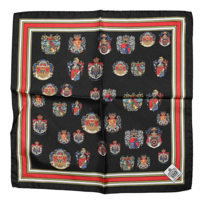 Dolce &amp; Gabbana Multicolor Silk Square Men Foulard Scarf