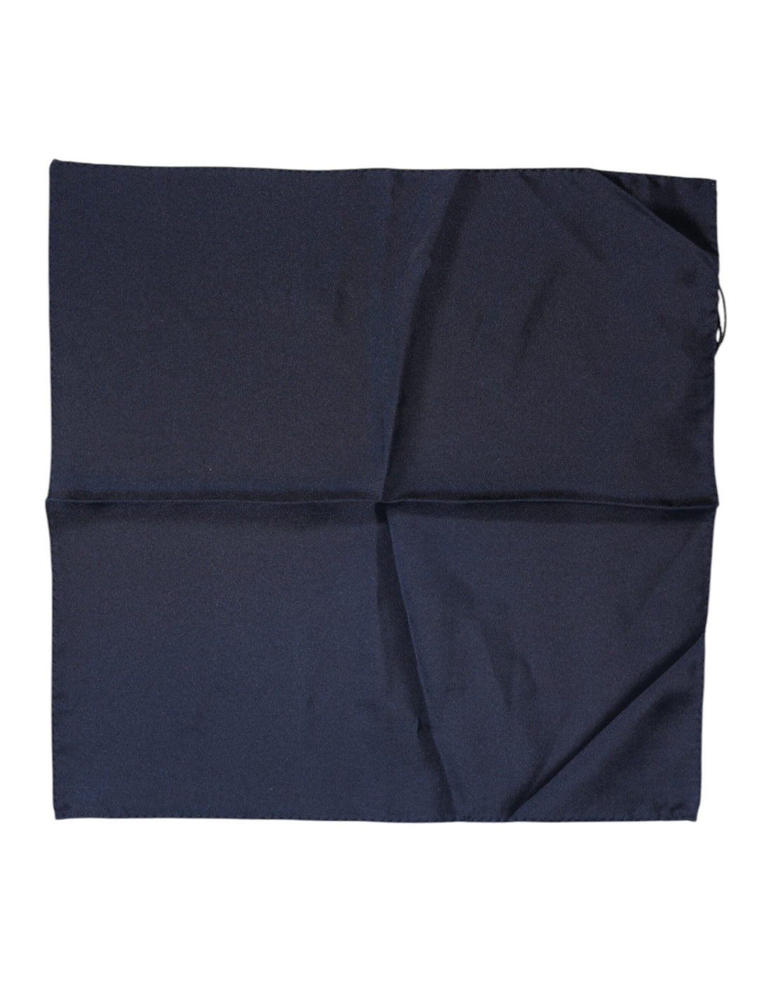 Dolce &amp; Gabbana Dark Blue Silk Square Men Foulard Scarf