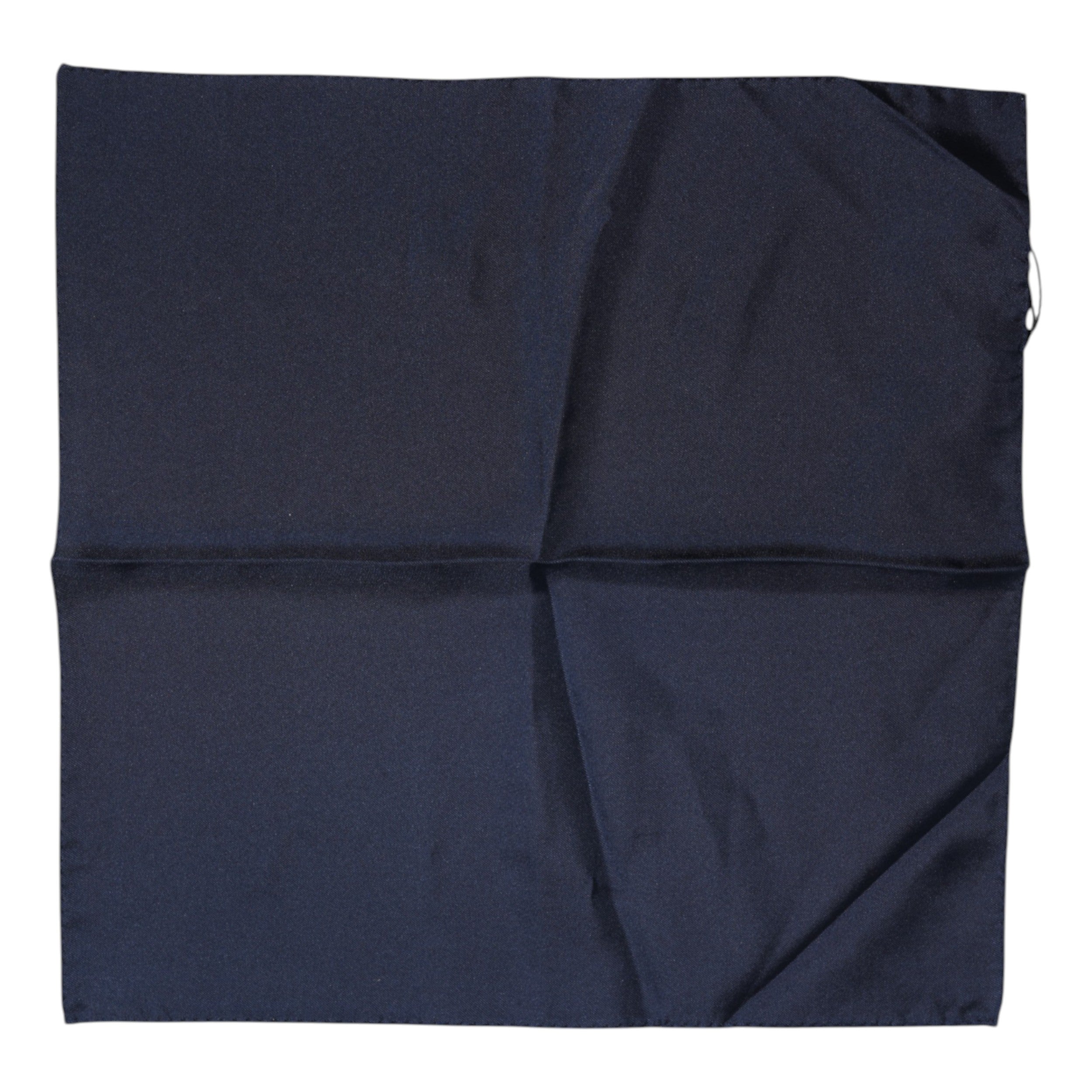 Dolce &amp; Gabbana Dark Blue Silk Square Men Foulard Scarf