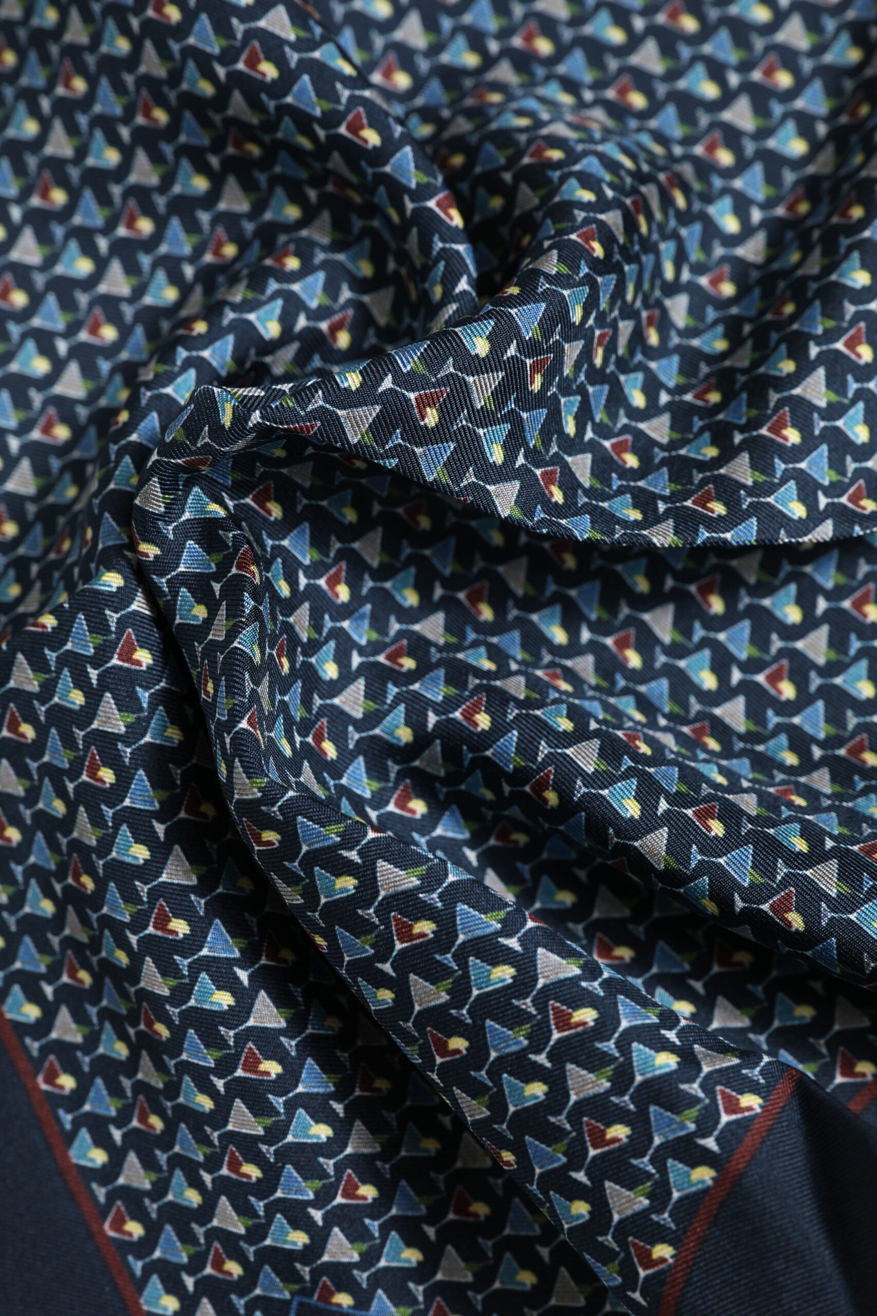 Dolce &amp; Gabbana Blue Cocktail Silk Square Foulard Scarf